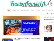 Tablet Screenshot of fashionfoodiela.com